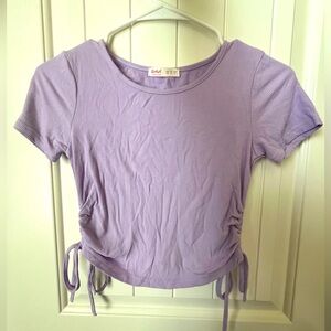 ROMWE - Cropped Tshirt - Purple